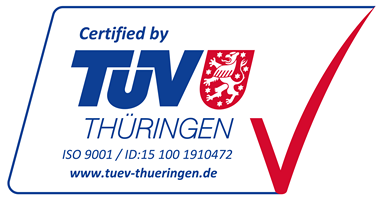 TÜV Certified — ISO 9001:2015 Quality Management