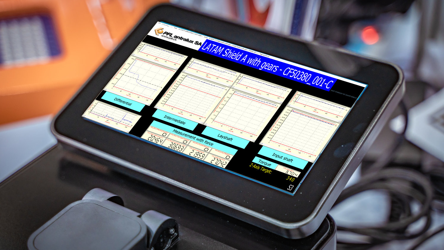 PFL display and software systems for precision measurement